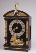 Haagse klok van Johannes van Ceulen, een van de productiefste klokkenmakers van Nederland aan het eind van de 17e eeuw  - zur Vergrößerung bitte Bild anklicken