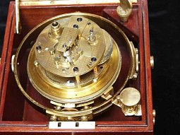 Zum Vergrösssern bitte anklicken - Seechronometer von Franz Lidecke, Geestemünde (Bremerhaven)