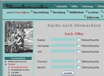 zur Website www.Uhrmacherverzeichnis.de